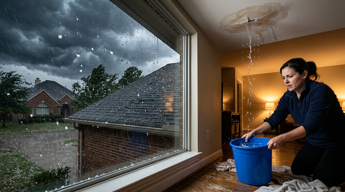 What to Do If You Get a Roof Leak During a Hailstorm